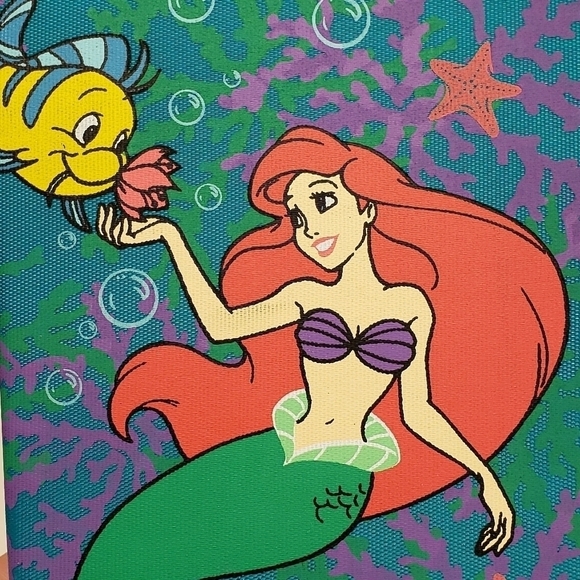 Disney 5.5" x 8.5" Little Mermaid Zippered Pencil Case with Pencils Vintage - Picture 14 of 14